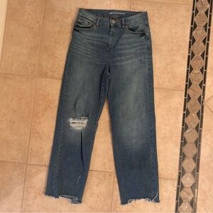 Distressed INC Blue Jeans, size 8